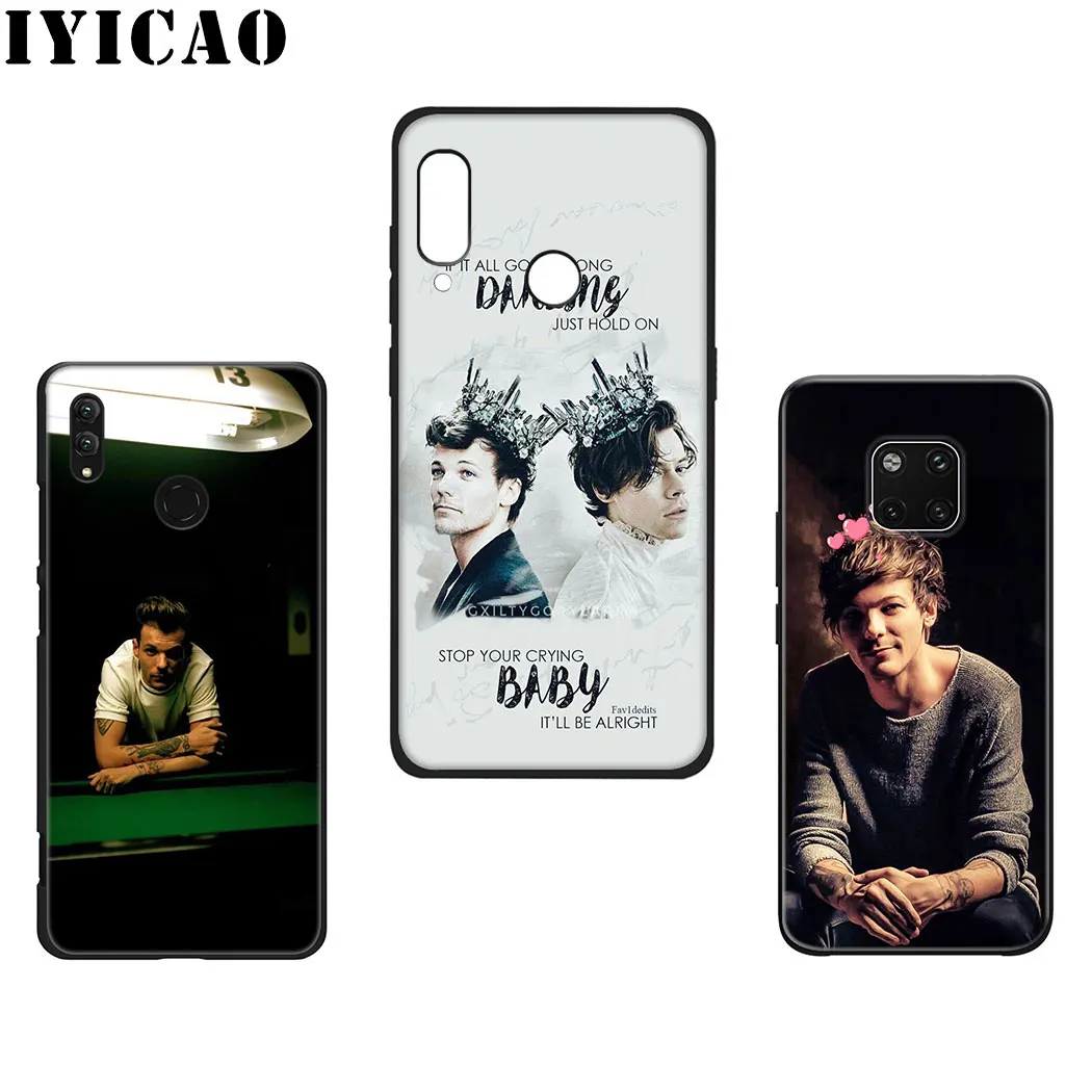 IYICAO Louis Tomlinson Black Soft Silicone Case for Huawei Mate 20 10 Lite Pro Nova 5i 4 3i 3 2i 2 |