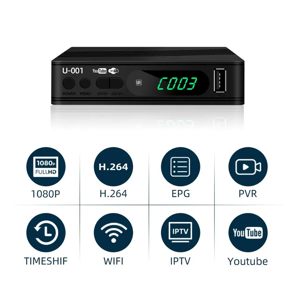 Высокое качество телеприставка DVB-T2 HD цифровой наземный приемник ТВ радио DVB T2