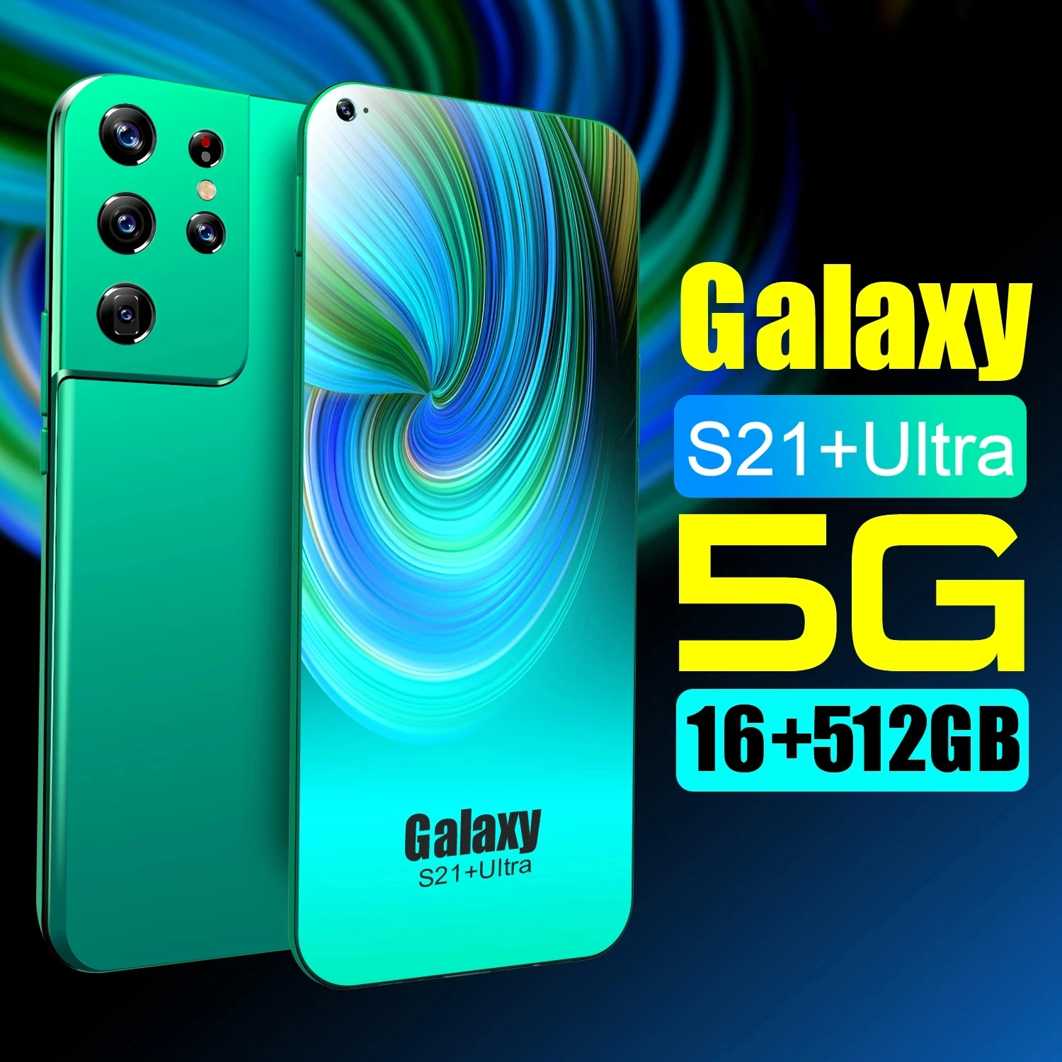 

Smartphones Samsun S21+ Ultra 7.3" 16GB 512GB Dual SIM Qualcomm 888 Android 10 Unlocked 48MP 6800mAh Global Version