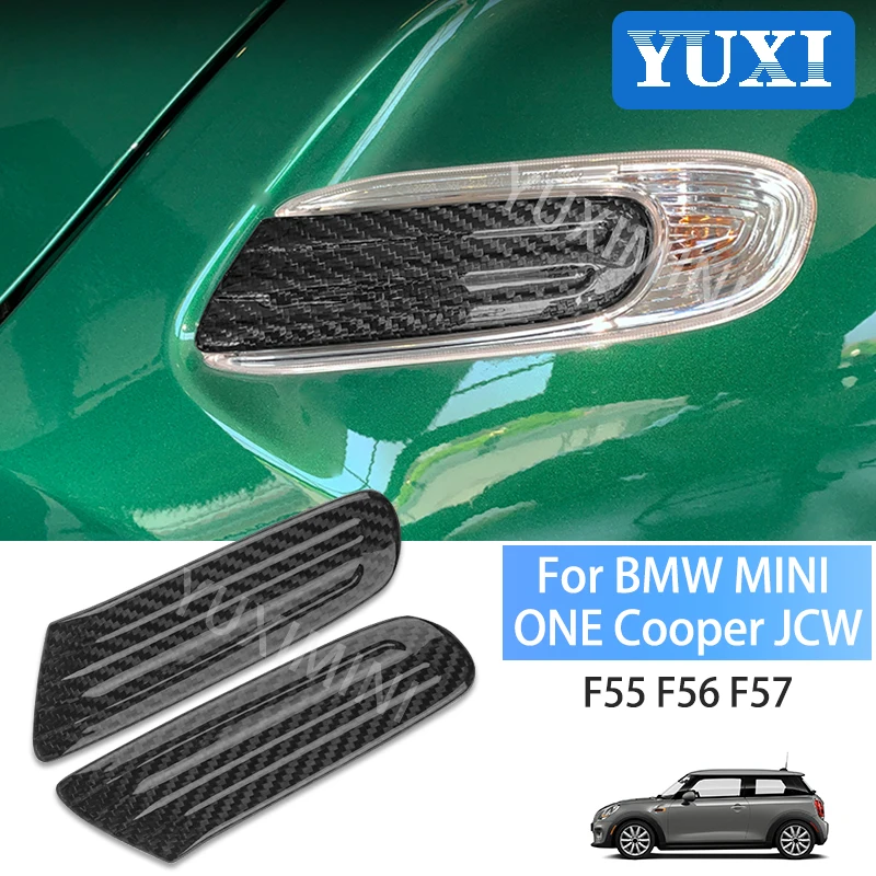 

Автомобильная Поворотная листовая доска углеродное волокно декоративные ракушки для BMW MINI ONE Cooper S JCW F55 F56 F57 автомобильные Внешние наклейки