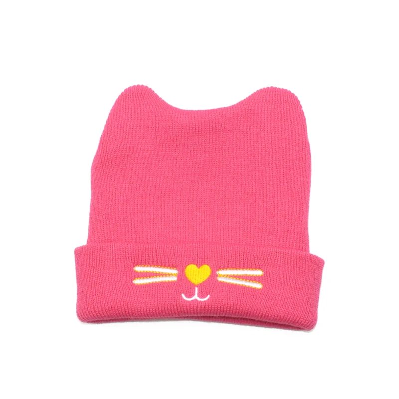 2020 Winter Autumn Hats For Kids Cartoon Cat Ears Infant Baby Toddler Girl Boy Warm Cute Beanie Hat Knitting Cap Christmas Gift | Детская