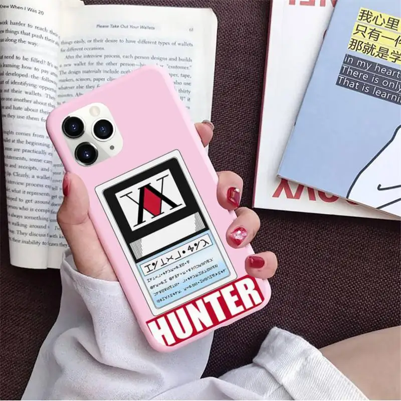 

HXH Anime Hunter X Hunter 3 Phone Case Candy Color for iPhone 11 12 mini pro XS MAX 8 7 6 6S Plus X 5S SE 2020 XR