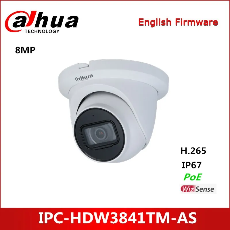 

Dahua 8MP IR фиксированный фокусный глазный шар WizSense сетевая камера IPC-HDW3841TM-AS поддерживает макс. 256 G Micro SD карта IP камера