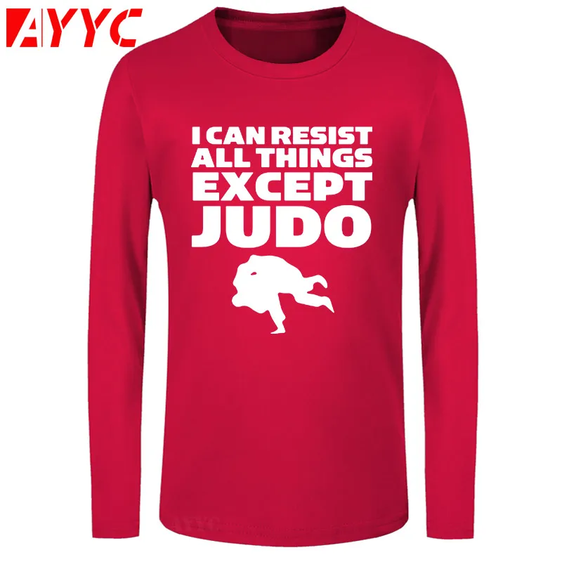 Футболка AYYC мужская с длинным рукавом крутая стильная тенниска принтом дзюдо
