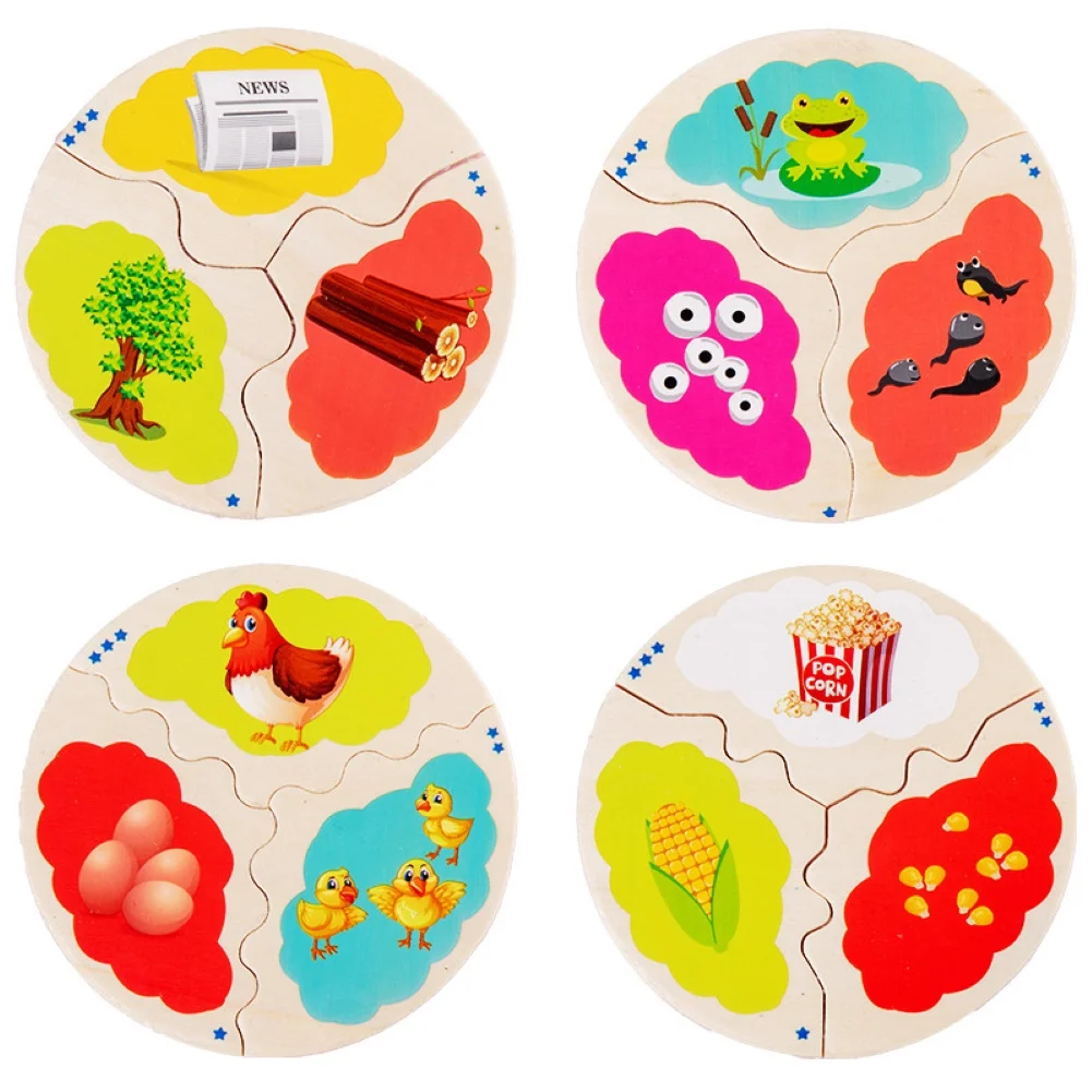 12 шт. в упаковке Детская арбузно-лягушка Эволюция Курица роста головоломки