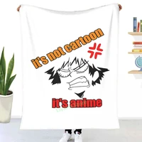 its not cartoon its anime throw blanket 3d printed sofa bedroom decorative blanket children adult christmas gift