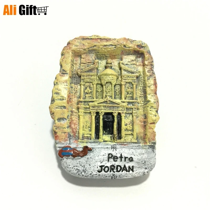 Туристический Мемориальный полимер магнит на холодильник руины Петра 3D