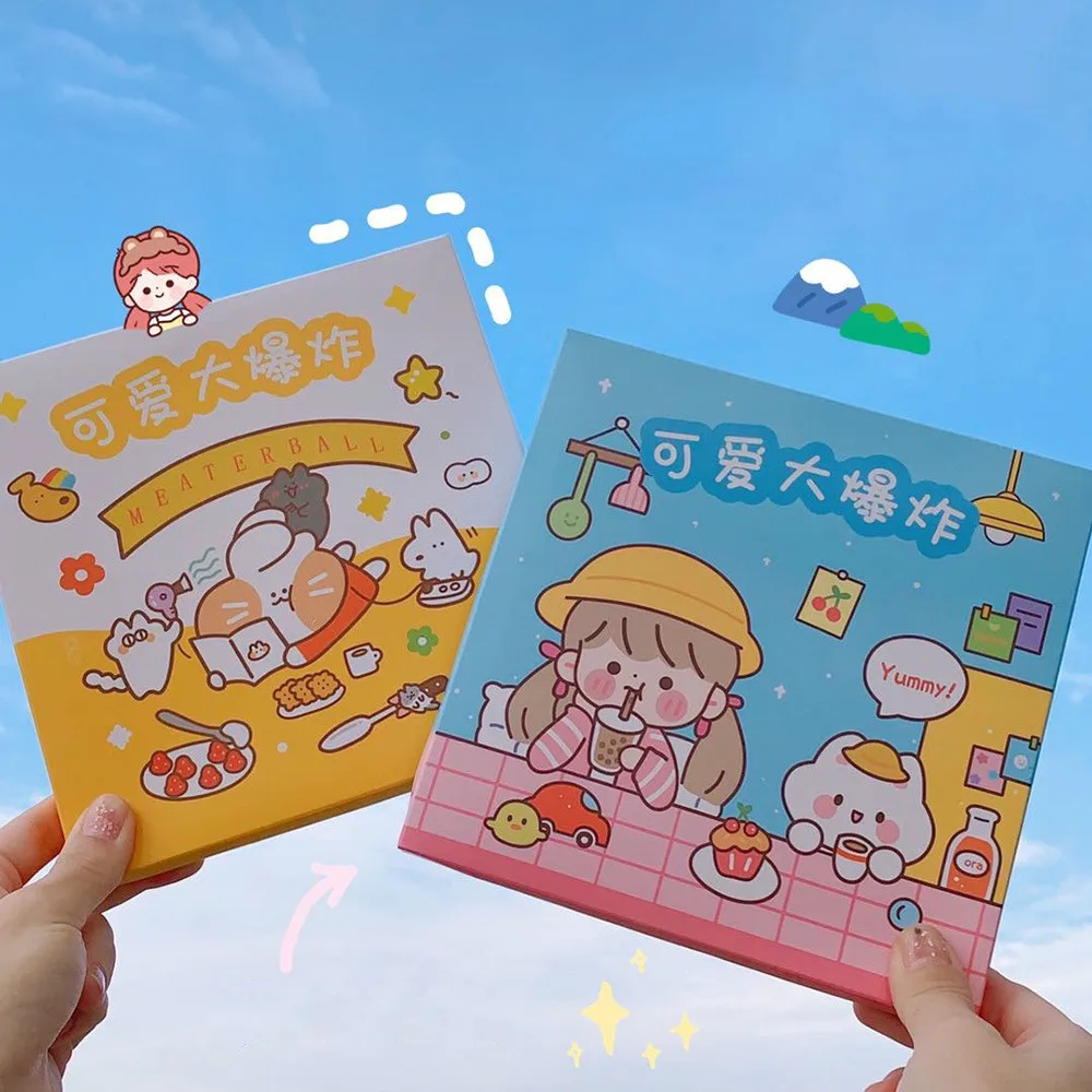 100 шт./кор. милые Креативные наклейки для скрапбукинга Сделай Сам Kawaii записная