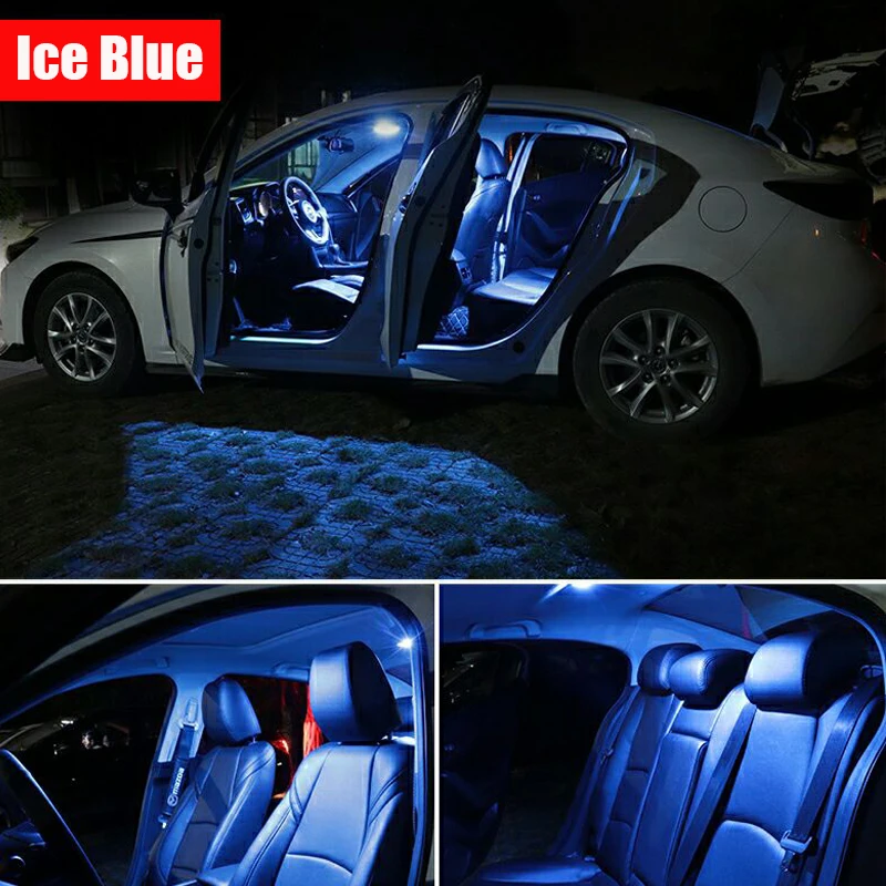 

9pcs White Canbus LED Bulbs Interior Dome Trunk Door Light Kit For 1999-2001 2002 2003 Lexus RX300 License Plate Lamp