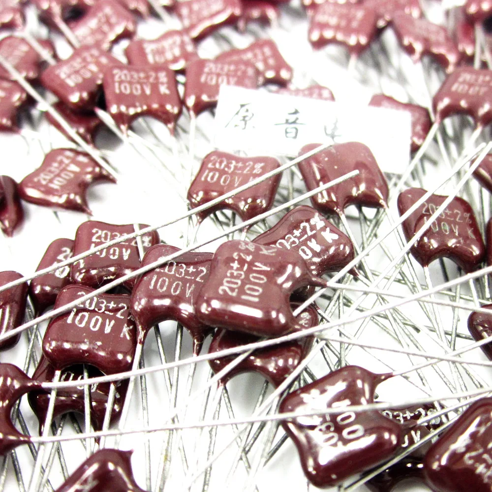 20PCS/50PCS Silver mica capacitors capacitance line fever KAHGAN Mica 203PF 100V FREE SHIPPING