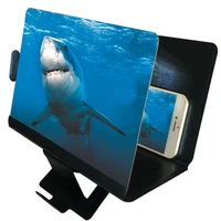 mobile phone enlarge screen magnifier 3d video display projector foldable bracket for universal smartphone desktop holder stand
