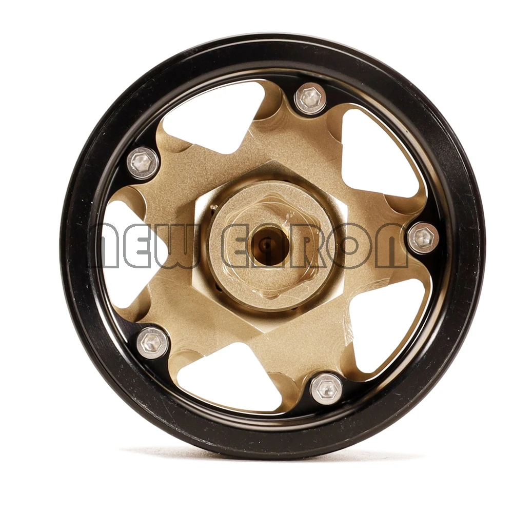 

CNC Metal 1.9" Beadlock 5-Spokes Wheel Rim Hub for 1/10 RC Crawler Traxxas TRX4 Axial SCX10 90046 Defender D90 D110 NEW ENRON