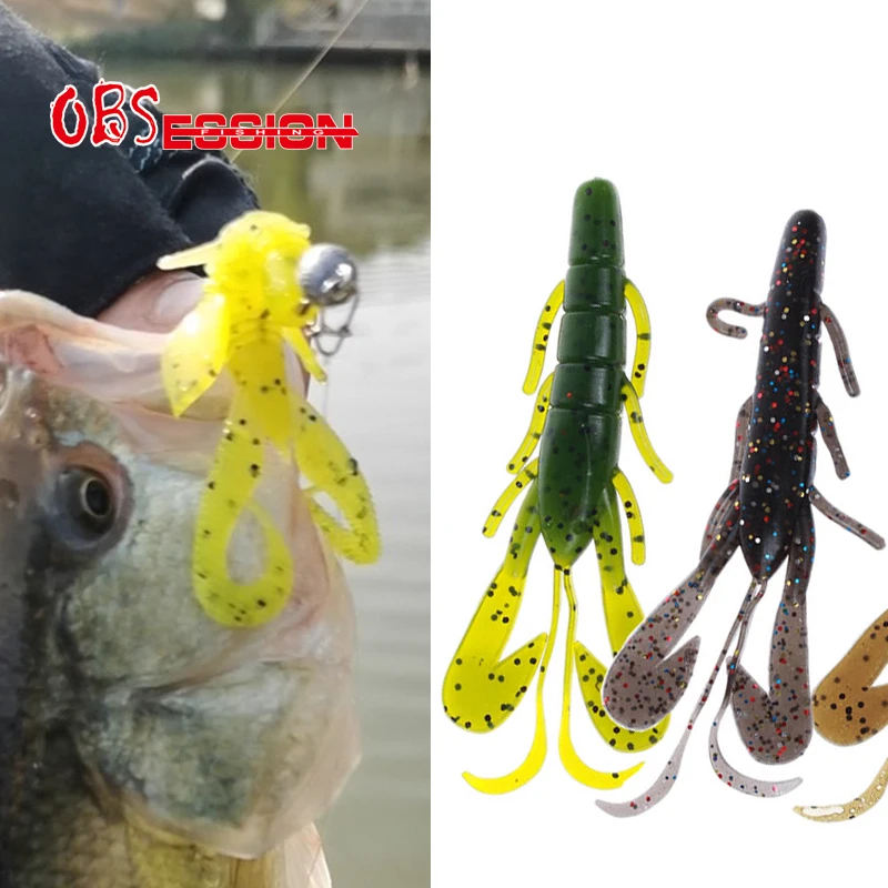 

Crazy заслонки (9 см) 6g 3 шт./пакет Рыбалка Мягкий воблер приманка креветка приманки Хищник снасти Jerkbanit крючковый лов Щука карповая червь приман...