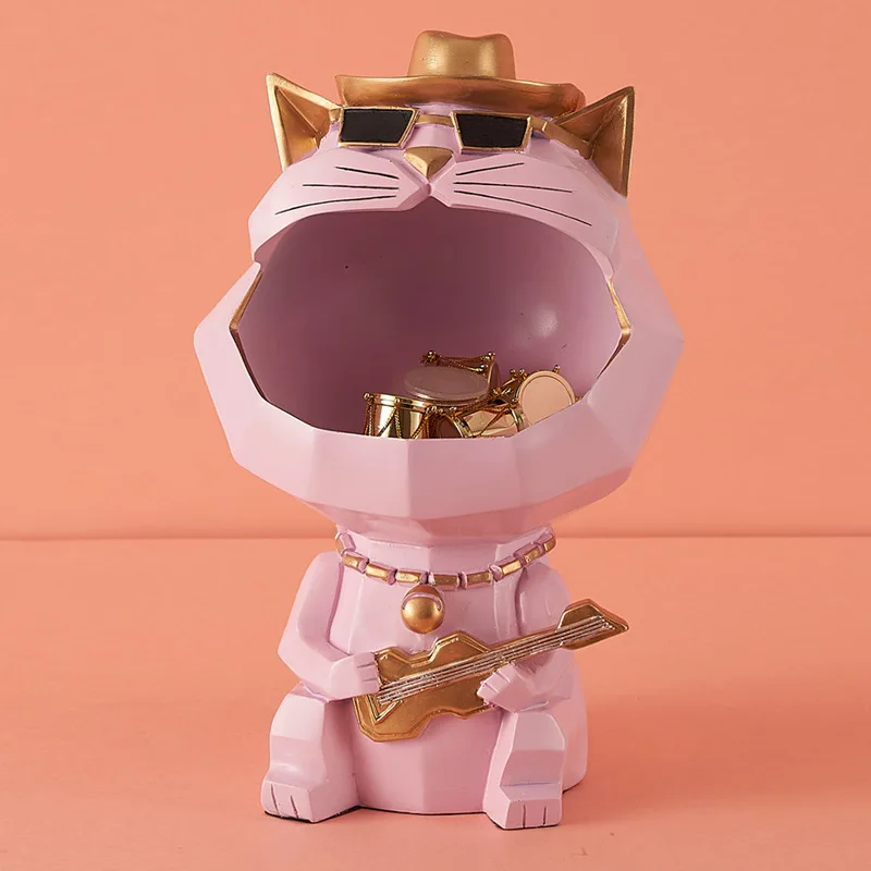 Статуэтка крутой собаки коробка для хранения с большим ртом домашние украшения