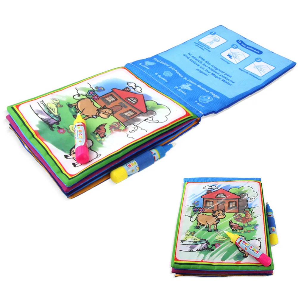 Красочный водный коврик для рисования волшебное водяное перо доска книга