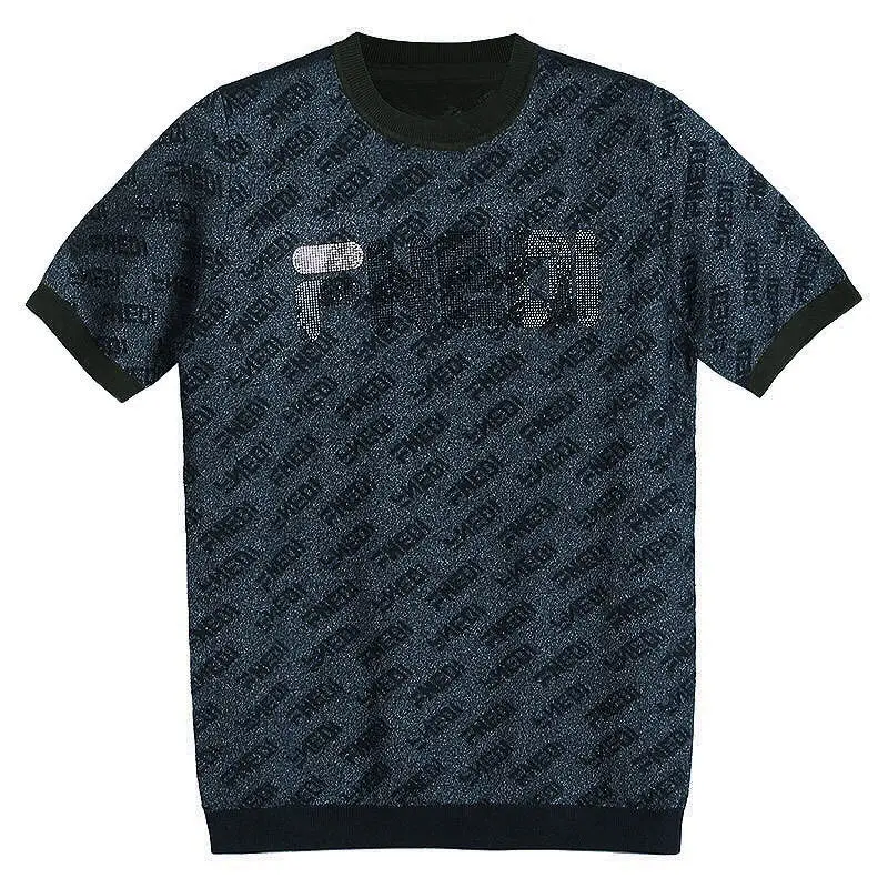 

21 spring and summer hot drill bright light fashion half sleeve short sleeve round neck men's trend youth t-shirt slim T-shirt