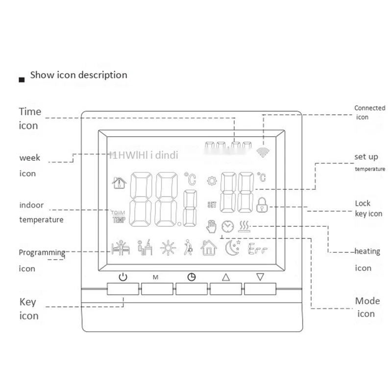 

ME83H 16A Electric Floor Heating WIFI Thermostat Gas Boiler Heating Temperature Regulator