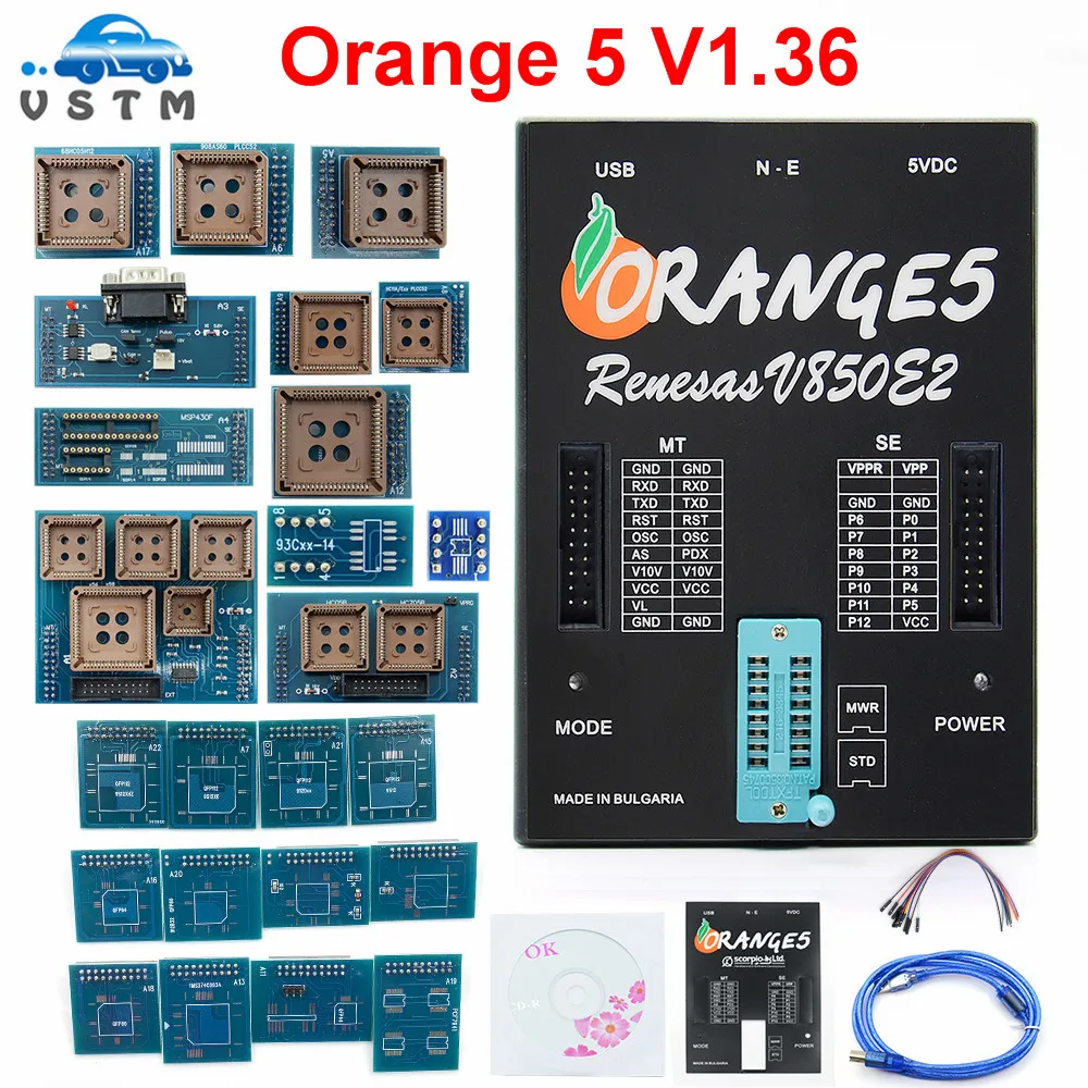 Лучшая цена OEM Orange 5 Prgrammer полный адаптер Orange5 ECU Progamming V1.36 улучшенное