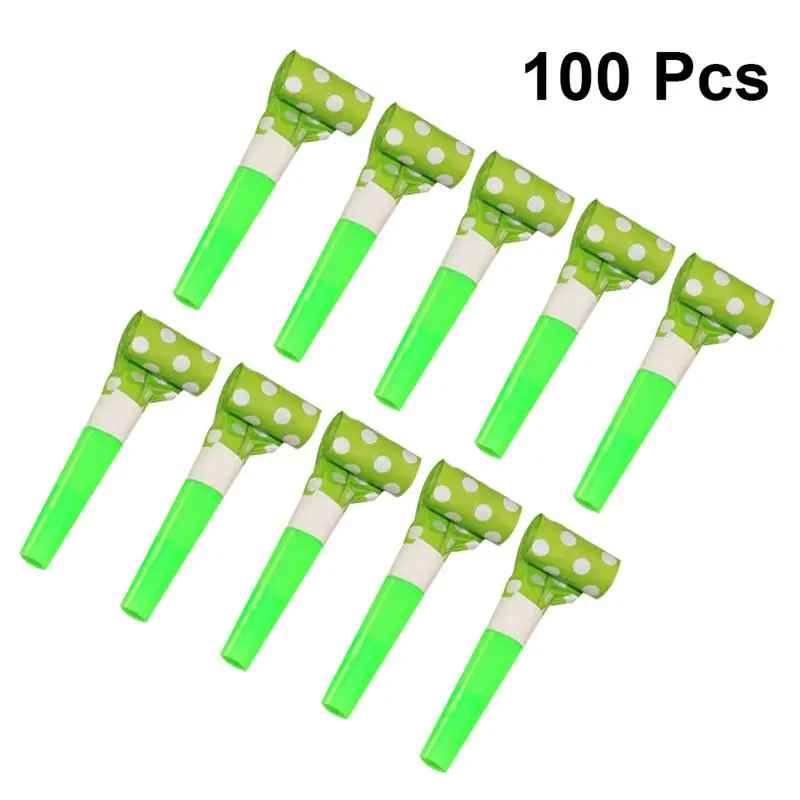 100 шт красочные красивые яркие смешные Веселые свистки свисток для вечеринок на