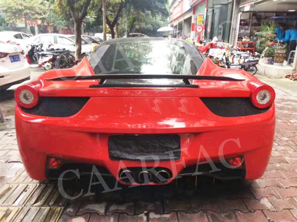 Спойлер для заднего багажника из углеродного волокна Ferrari 458 Italia Spider N Style Base Coupe