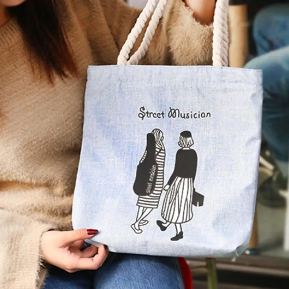 Холщовая Сумка тоут женские сумки с принтом через плечо Складная пляжная сумка для отдыха хозяйственная