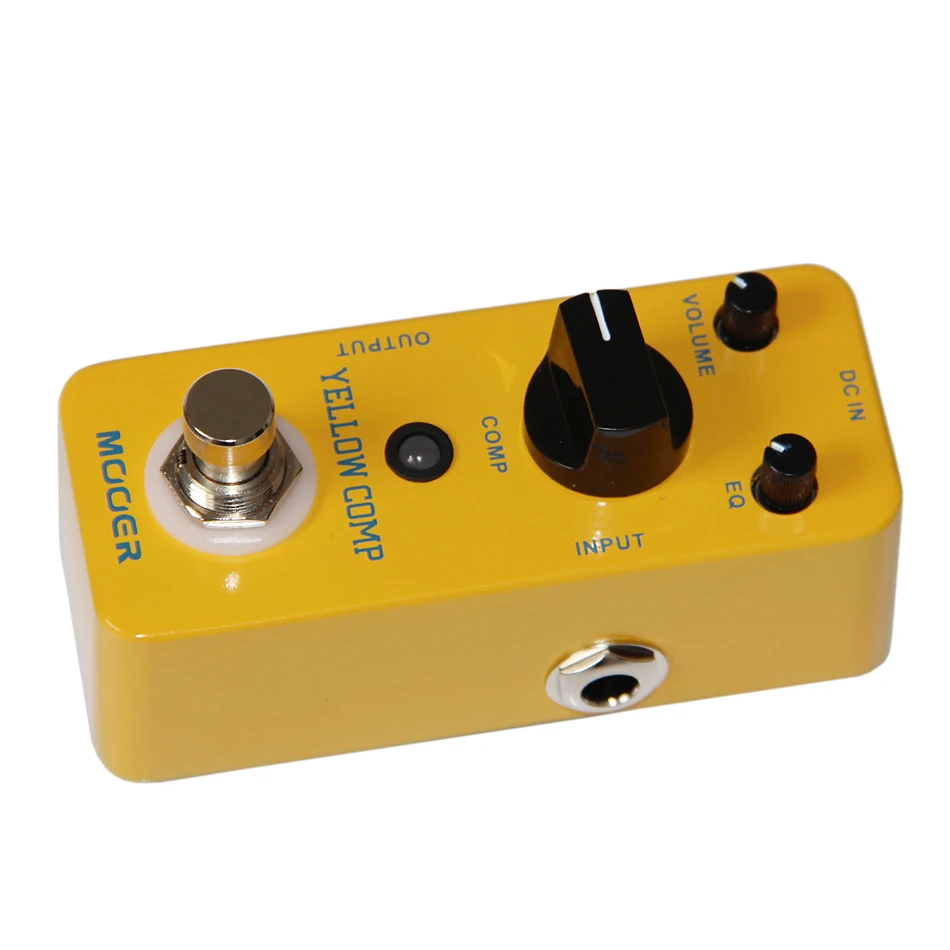 Mooer MCS2 желтый Comp Микро Мини Классический оптический компрессор педаль эффектов True Bypass полностью металлический корпус аксессуары для гитары