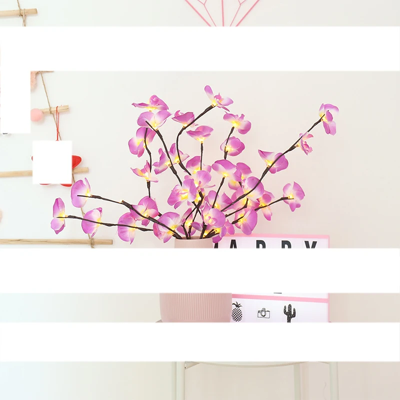 Фаленопсис ветви дерева светильник цветочный s дома для рождественской