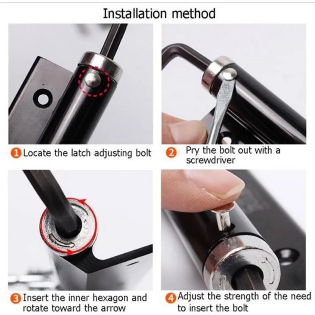 Автоматические Дверные заслонки из нержавеющей стали невидимые дверные пружины