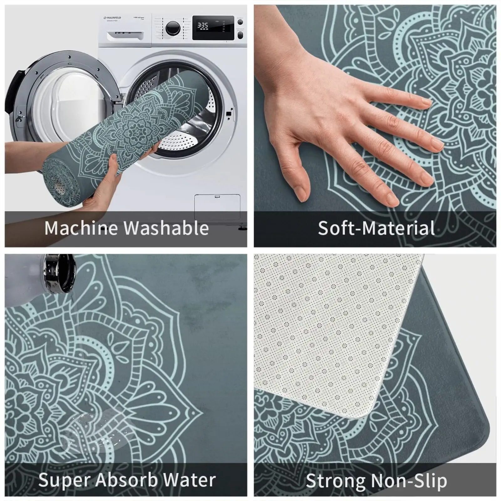 Мандала 3 коврик Мягкая Om Love