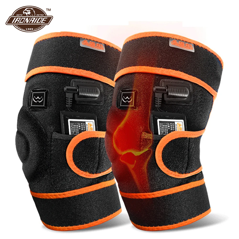 WARMSPACK Winter Heated Knee Pads Motorcycle Knee Brace Heating Knee Pads Warm Heated Knee Pads With Rechargeable for Men Women