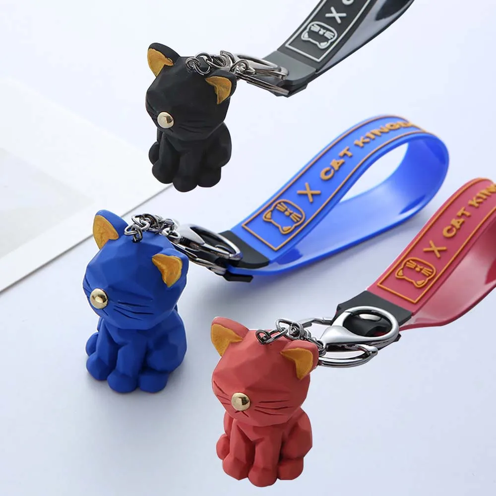 

HOT Creative Lucky Kitty Women Men Keychains Pendant Bag Car Ornament Children Couple Birthday Gift Girl Boy Toys Accessories
