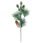 Режущий искусственный цветок 60 см длинные сосновые ветви пластиковый пинцетон выбор Праздничная Вечеринка садовое украшение матовая пена красная ягода