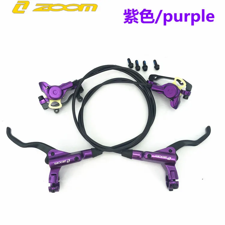 Set of purple ZOOM Xinlong HB875 горный велосипед дорожный велосипед передний и задний масляный диск Гидравлический дисковый тормоз s гидравлическая Дисковая тормозная система - Цвет: Set of purple