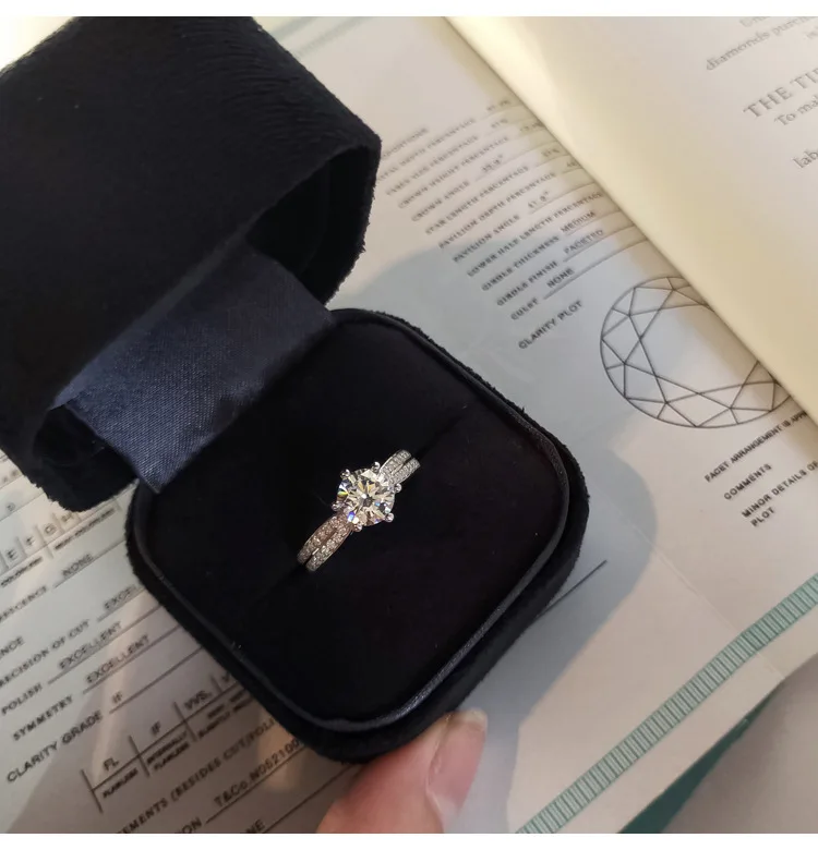 Белое ювелирное изделие с бриллиантами 1 5 карата Bizuteria Стерлинговое Серебро S925