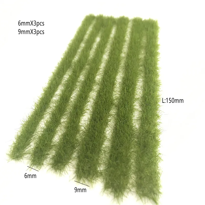 5 мм флок Модель Материал темно-зеленая трава увядший зеленый Моделирование