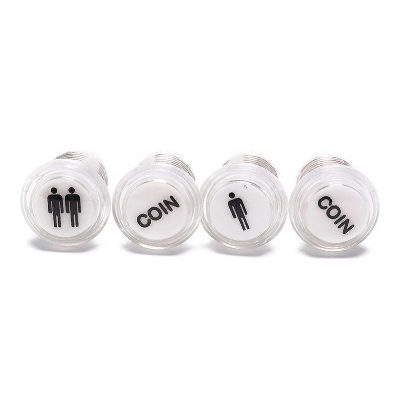 

4 Pcs/Lot LED Illuminated Push Button 1P/2P Player Start Buttons /2x Coin Buttons for MAME / JAMMA / Fighting Games / Arcade