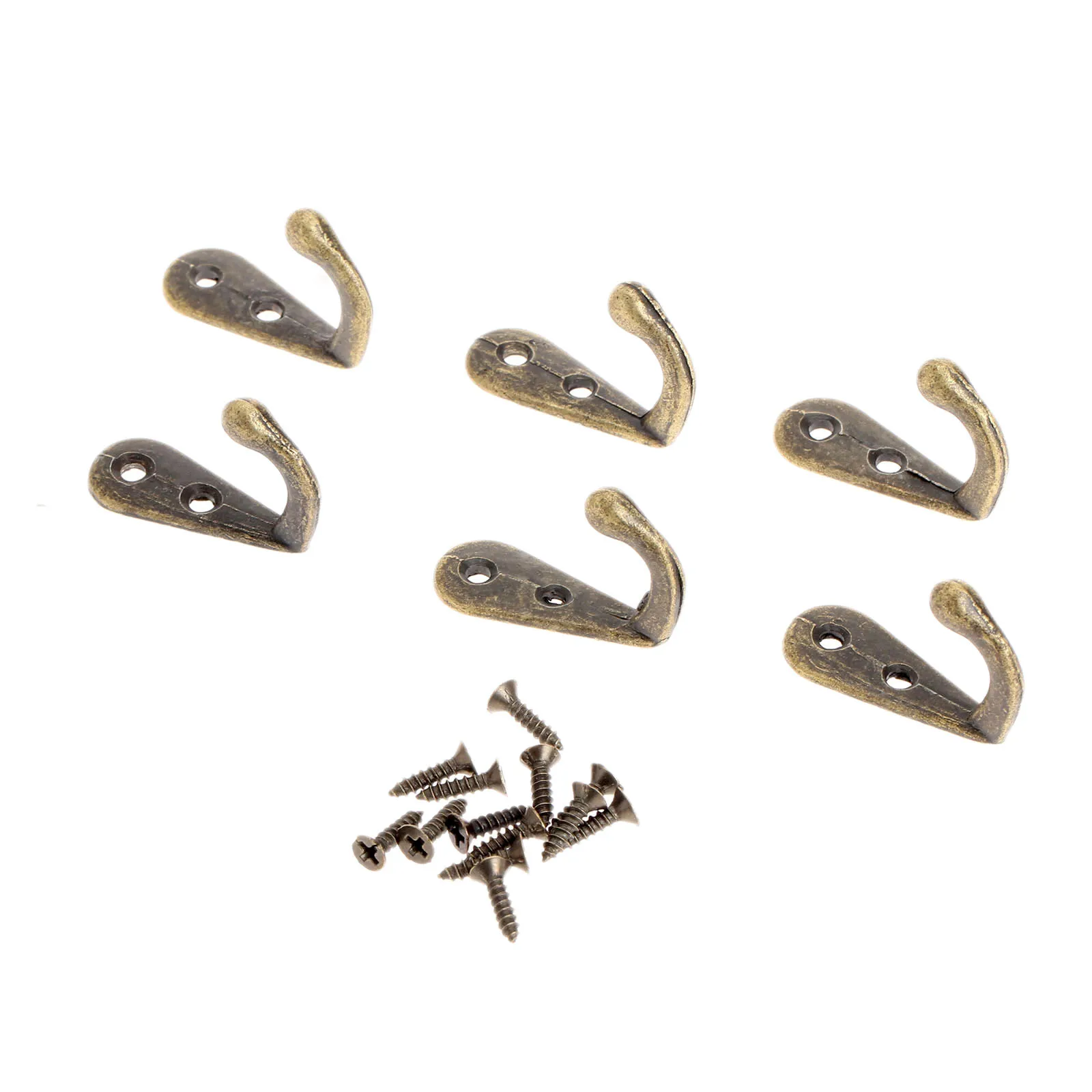 5 шт. винтажные настенные крючки из цинкового сплава с винтами|Крючки| |