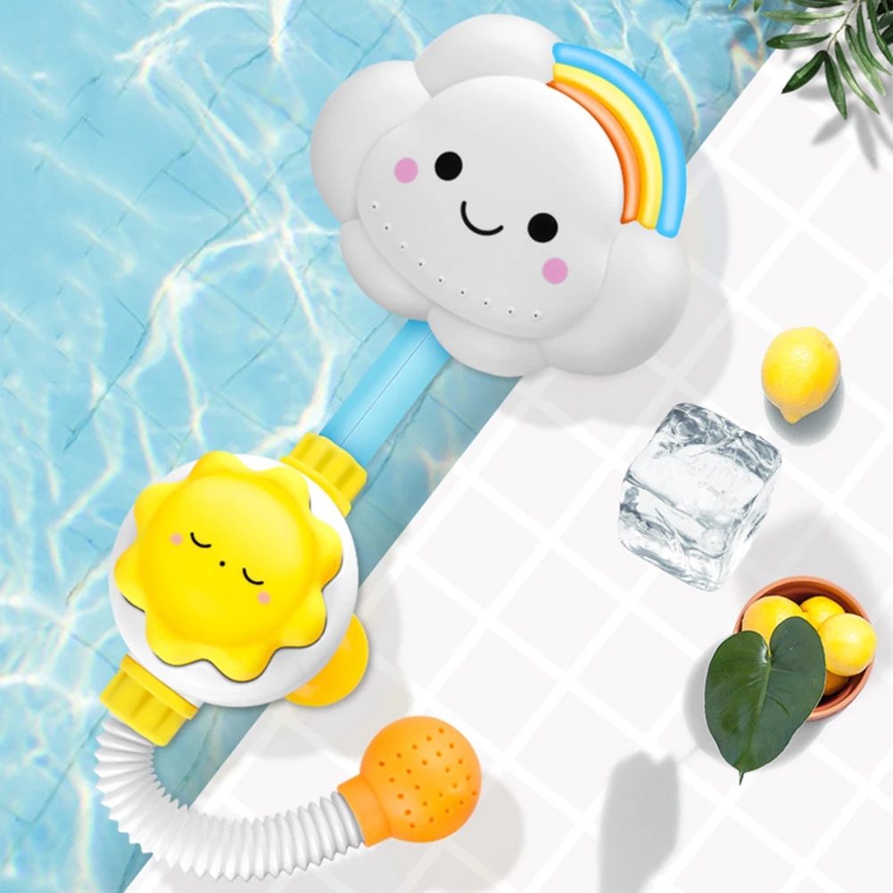 

Cartoon Cloud Water Spray Shower Suction Foldable Sprinkler Baby Bathing Toys Wash Bath Toys Kids Educational Toys