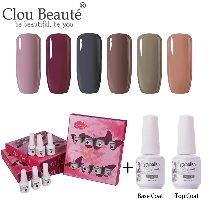 ZH23 Clou Beaute 8 шт./компл. Гель-лак для ногтей гибрид Лаки грунтовка лаки для ногтей Маникюр 8 мл Гель-лак для ногтей УФ лак - Цвет: ZH23