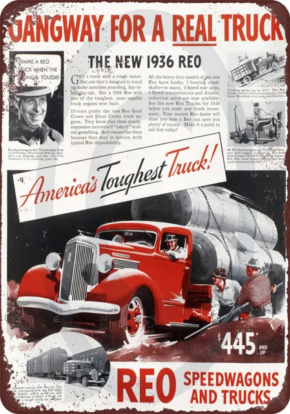 

1936 Reo speedуниверсалы и грузовики репродукция металлический знак