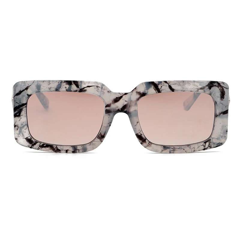 

New European and American square modern small frame sunglasses, men's and women's personality trend Sunglasses oculos