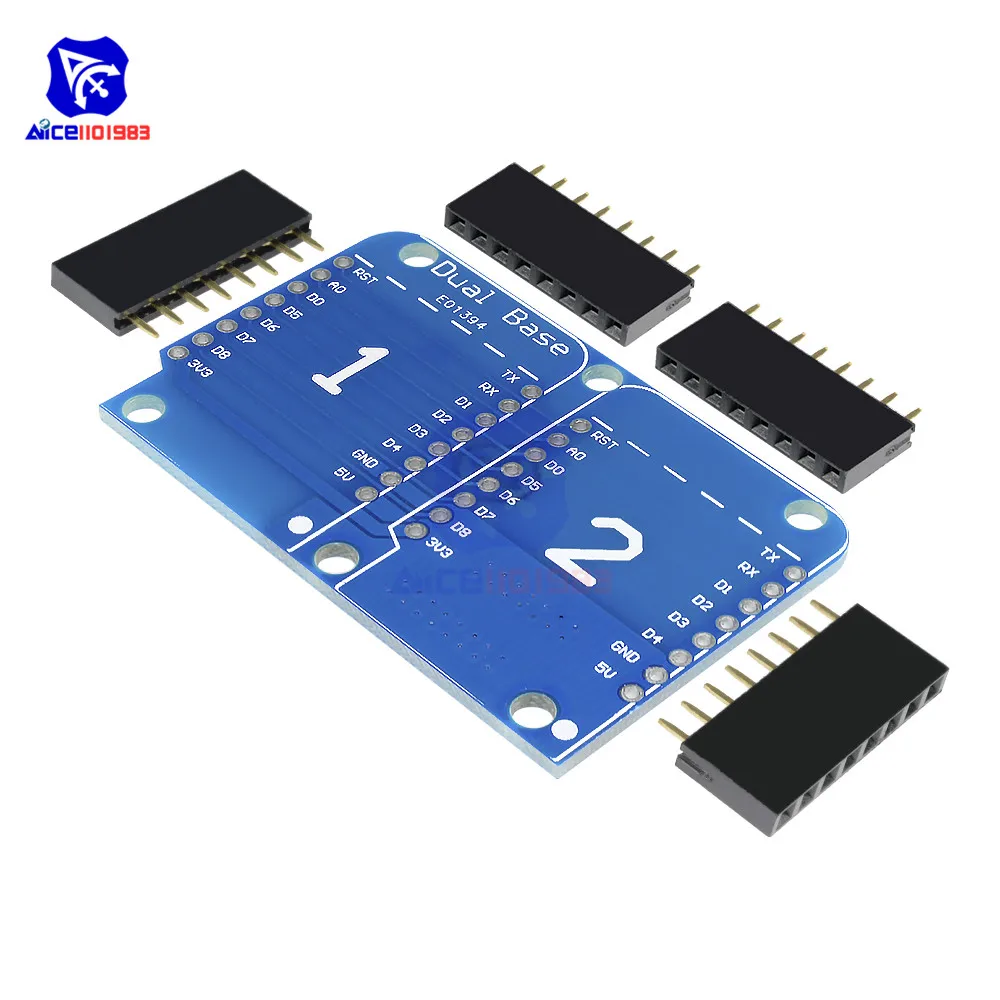 Плата разработки diymore WeMos D1 Mini с двойным разъемом и основанием для Arduino|mini nodemcu|nodemcu