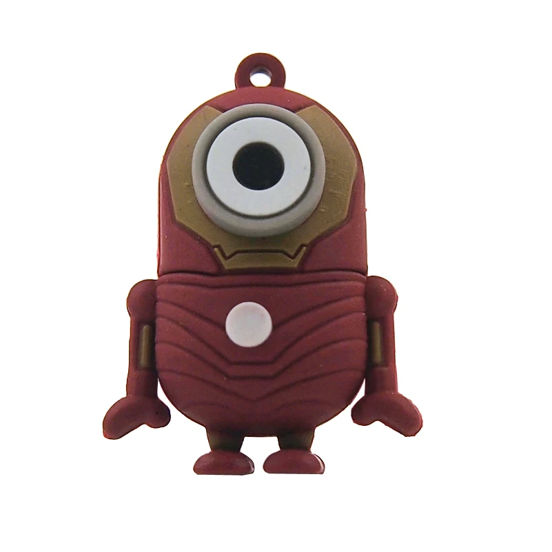 Style 9 Iron man Cle usb флеш-накопитель Миньоны и любимая Поддержка USB 2,0 флеш-накопитель animado 128 МБ 32 Гб 64 ГБ USB флеш-накопитель memoria usb - Цвет: Style 9 Iron man