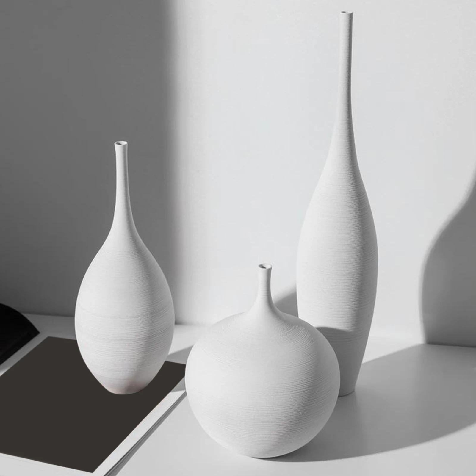 

Ceramic Flower Vase Zen Bud Vase Shelf Centerpiece Porcelain Floral Vases