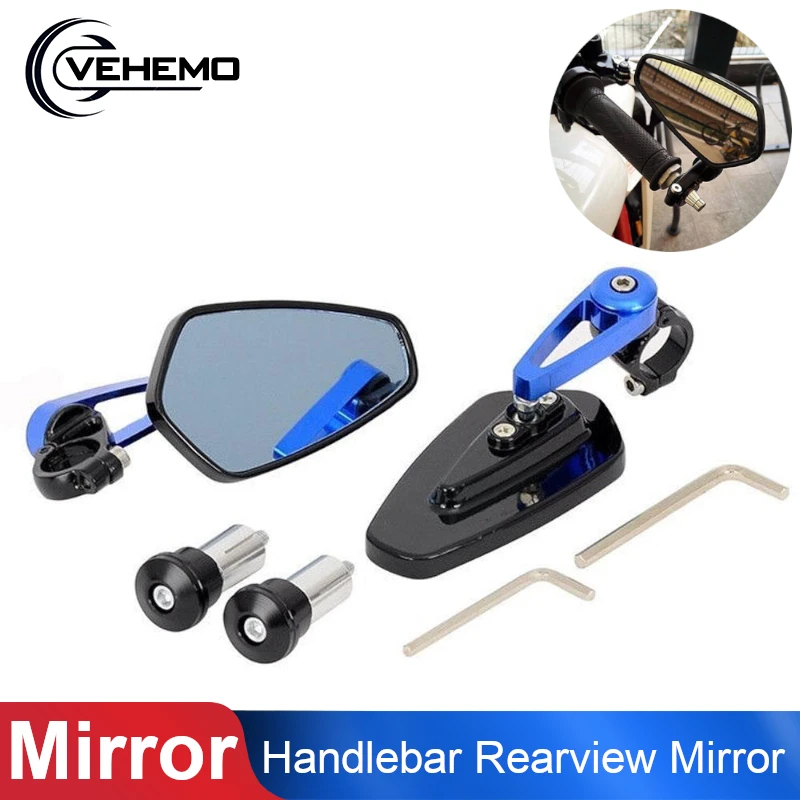 Универсальный мотоцикл зеркало заднего вида Ручка Бар Конец для Honda CB CBR 600 F3 F4 F4I RR