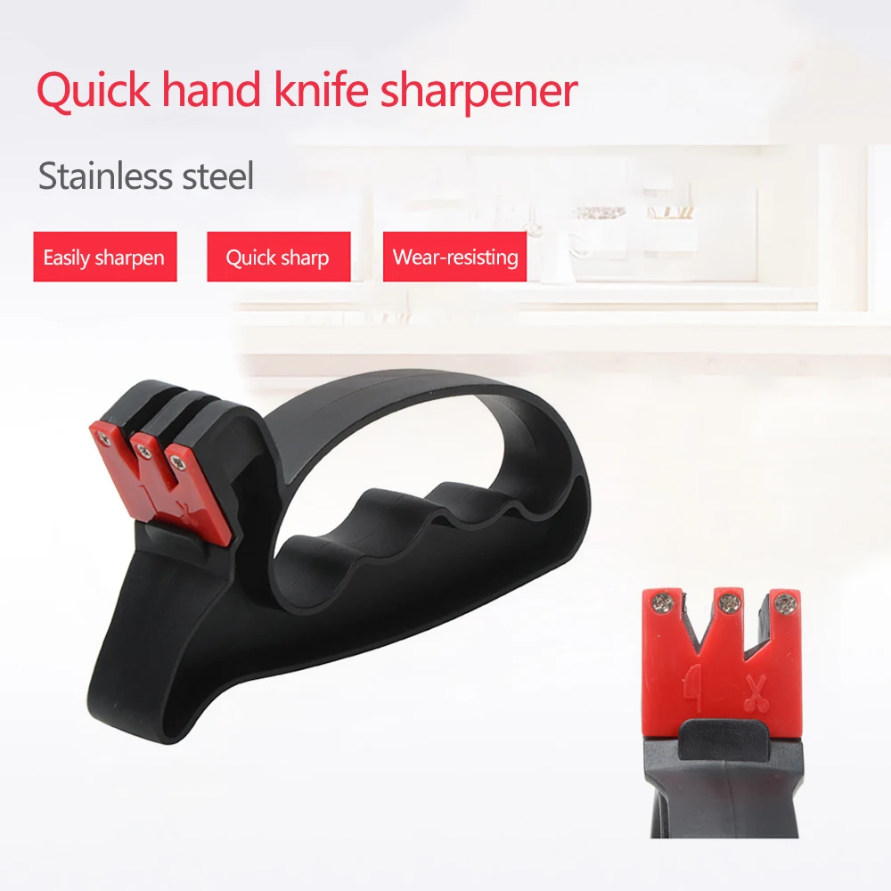Домашний ручной точилка практическая 2 в 1 карманный нож ножницы инструмент для