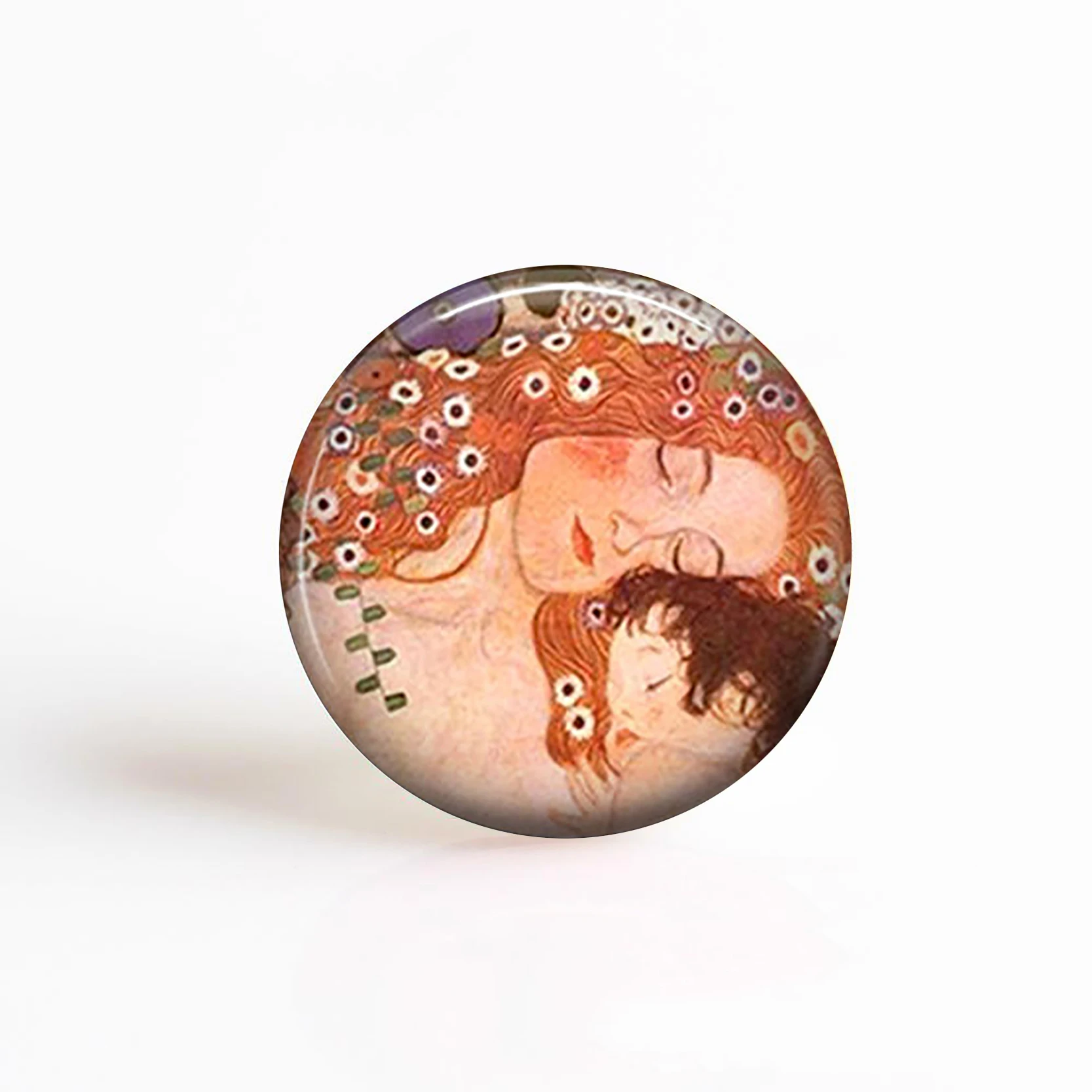 5 шт./лот Klimt арт кулон для матери и ребенка 25 мм круглый стеклянный кабошон фото