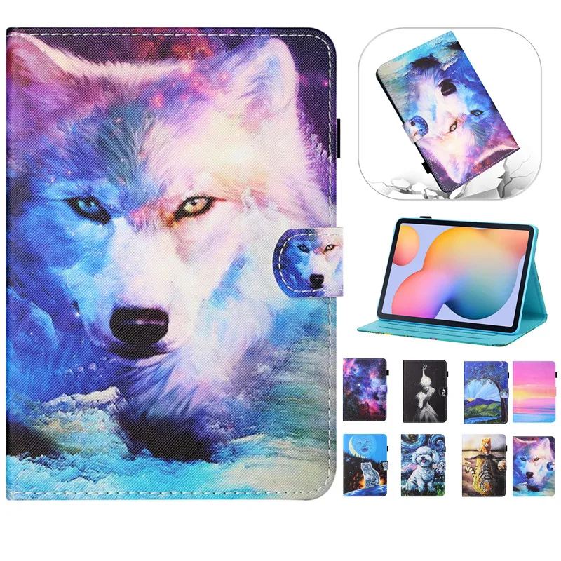

Funda Para for New Fire HD 10 2021 10.1 inch Case Cartoon Wolf Tablet Cover for Fire HD 10 Plus 11th Generation HD10 2021 Case