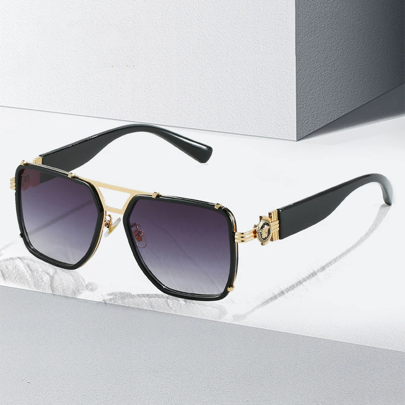 

Солнцезащитные очки в металлической оправе UV400 для мужчин и женщин