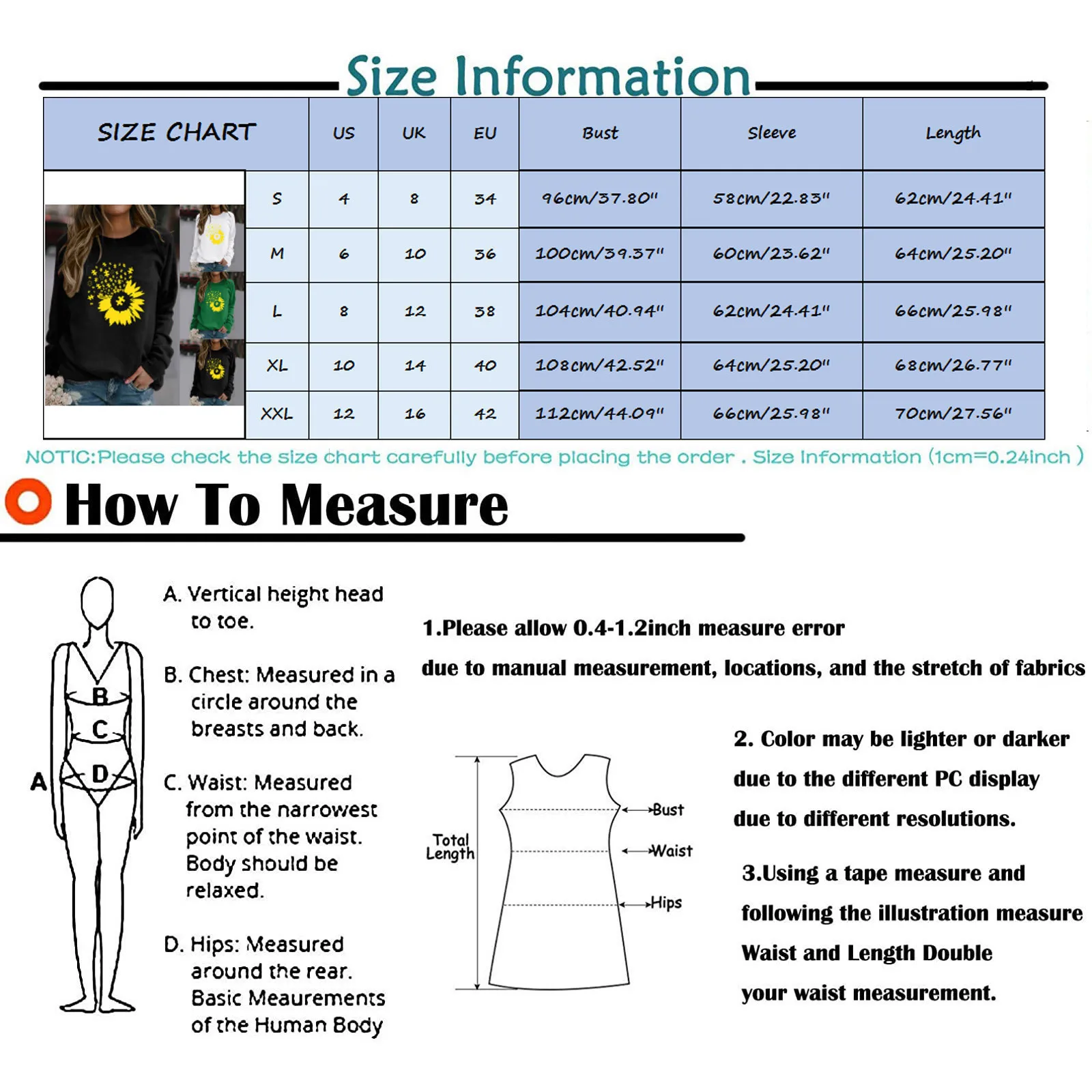 

2021 New Autumn Women's Sunflower Print Long Sleeved Sweatshirt Women Casual Blouse Pullover Tops Harajuku Fashion Sweatshirts